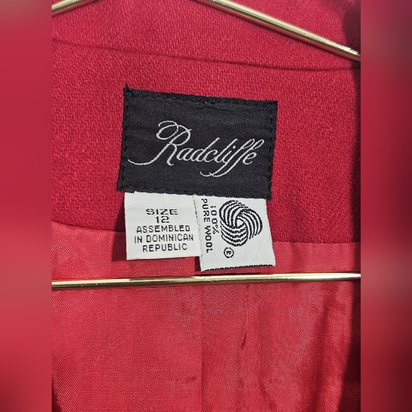 RADCLIFFE Women's Red Blazer - Picture 3 of 8